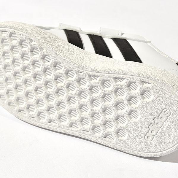 アディダス ベビーシューズ adidas GRAND COURT 2.0 CF I キッズ ジュニア 子供 ベルクロ スニーカー 子供靴 ブラック ホワイト 黒 白 GW6523｜elephant｜17