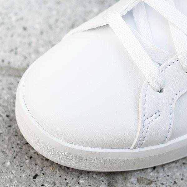 2026春夏新作 アディダス レディース スニーカー adidas GRAND COURT 3.0 J グランドコート ローカット シューズ 靴 ホワイト 白 玉虫色 オーロラ JQ1978の画像