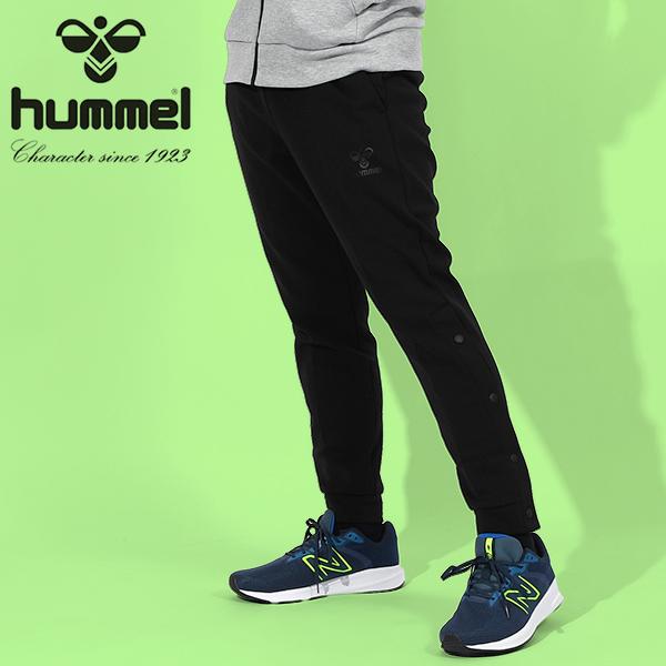 ヒュンメル メンズ レディース スナップボタン付き スウェット ロングパンツ 下 hummel チームボトム オープンスウェットパンツ ウェア HAP8298OP | hummel