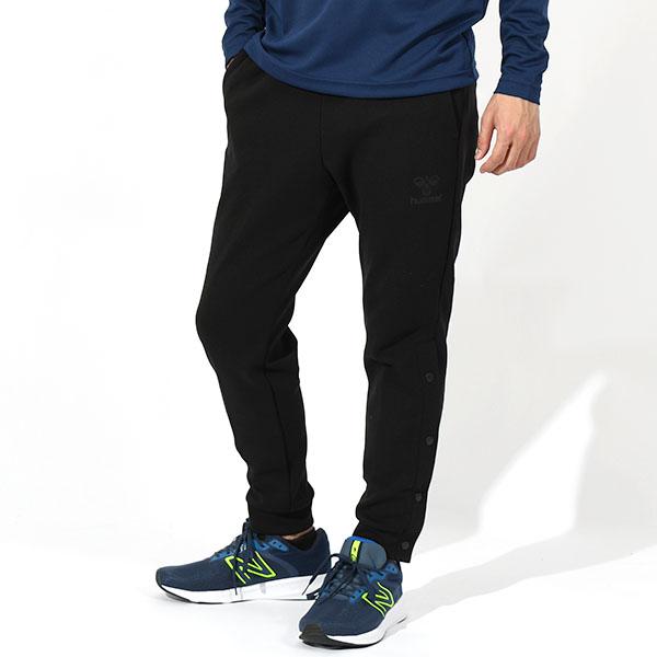 ヒュンメル メンズ レディース スナップボタン付き スウェット ロングパンツ 下 hummel チームボトム オープンスウェットパンツ ウェア HAP8298OP | hummel | 01