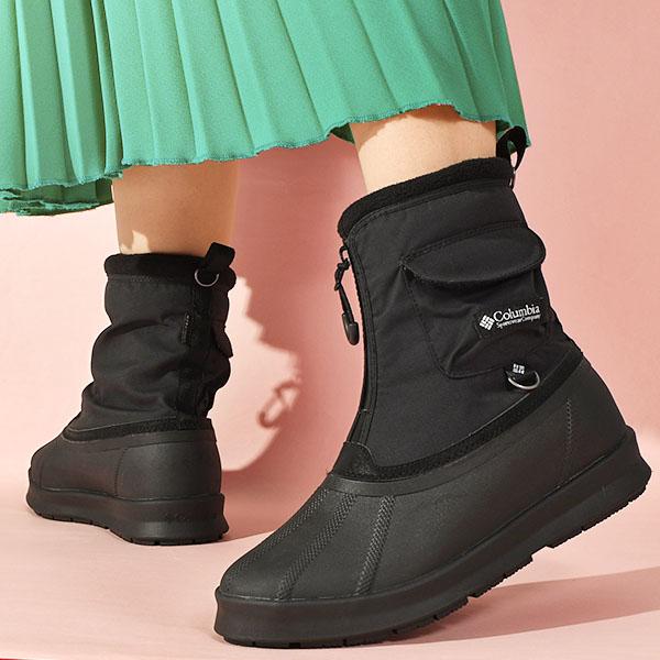 Columbia 防水ブーツ サイズ9 ブラック Columbia ラスト1足 コロンビア 防水 ショートブーツ レディース