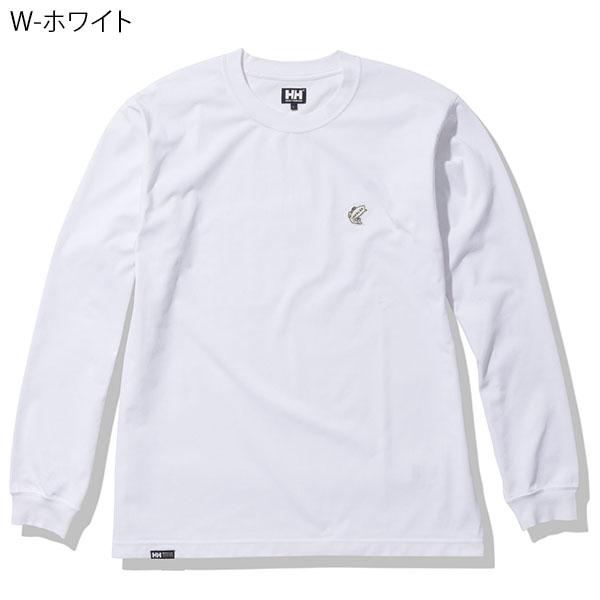 魚ワッペン ヘリーハンセン 長袖Tシャツ ロンT 生地厚 メンズ レディース HELLY HANSEN HHアングラー ワイドシルエット  HG32263 :hh-lng-tee:エレファントSPORTS 通販 