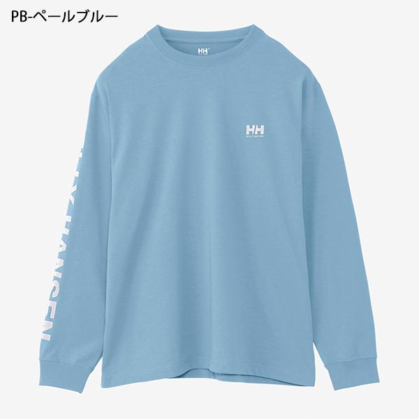 ヘリーハンセン 袖ロゴ 長袖Tシャツ ロンT メンズ レディース オーバーサイズ HELLY HANSEN L/S Letter Tee レター ティー HH32380 2024春新色｜elephant｜06