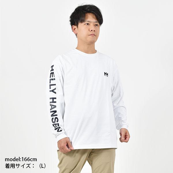 ヘリーハンセン 袖ロゴ 長袖Tシャツ ロンT メンズ レディース オーバーサイズ HELLY HANSEN L/S Letter Tee レター ティー HH32380 2024春新色｜elephant｜11