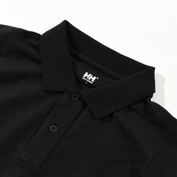 HELLY HANSEN ブラック 長袖ポロシャツ ヘリーハンセン ショートスリーブ HHロゴポロ | APORITO（アポリト