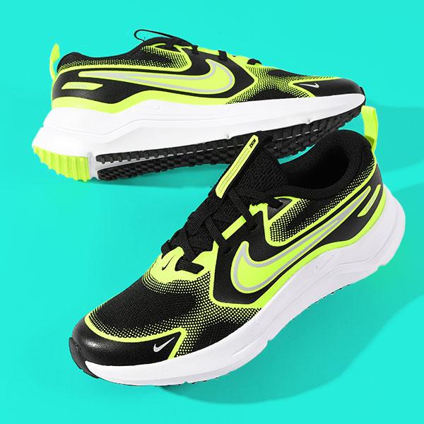 NIKE スニーカー ランニングシューズ イエロー メッシュ ストリート Y2K NIKE スニーカー ランニングシューズ イエロー メッシュ