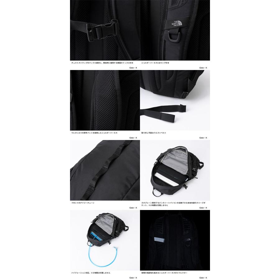 ノースフェイス リュックサック メンズ レディース THE NORTH FACE Hot Shot ホットショット アウトドア ザック ブラック 27L NM72302_19