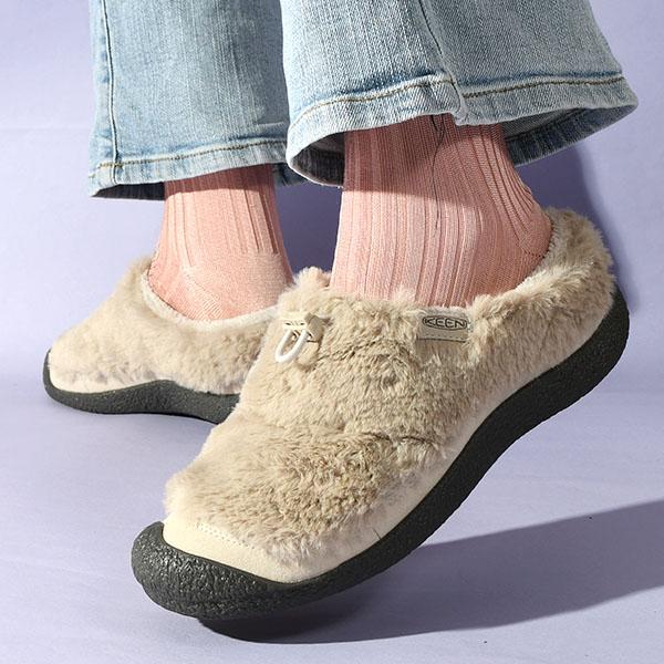 KEEN（キーン） スリッポン もこもこ レディース HOWSER 3 SLIDE 