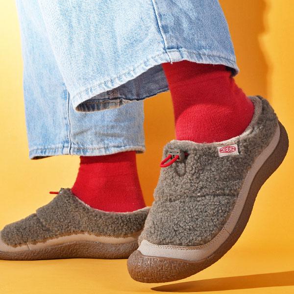 KEEN（キーン） スリッポン もこもこ レディース HOWSER 3 SLIDE