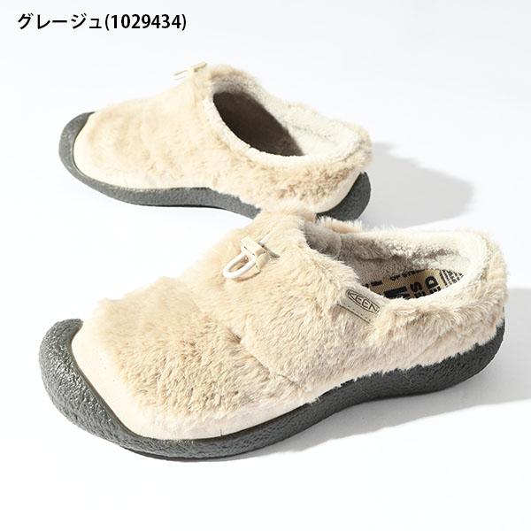 keen スリッポン　白　モコモコ KEEN（キーン） スリッポン もこもこ レディース HOWSER 3 SLIDE
