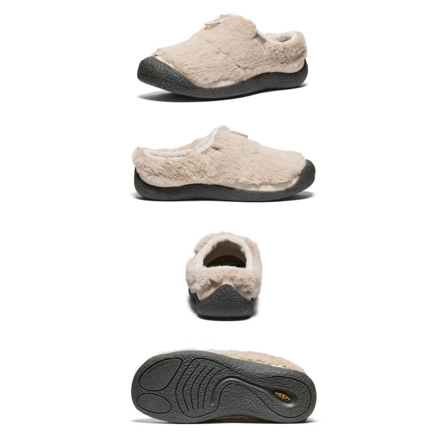 keen スリッポン　白　モコモコ KEEN（キーン） スリッポン もこもこ レディース HOWSER 3 SLIDE