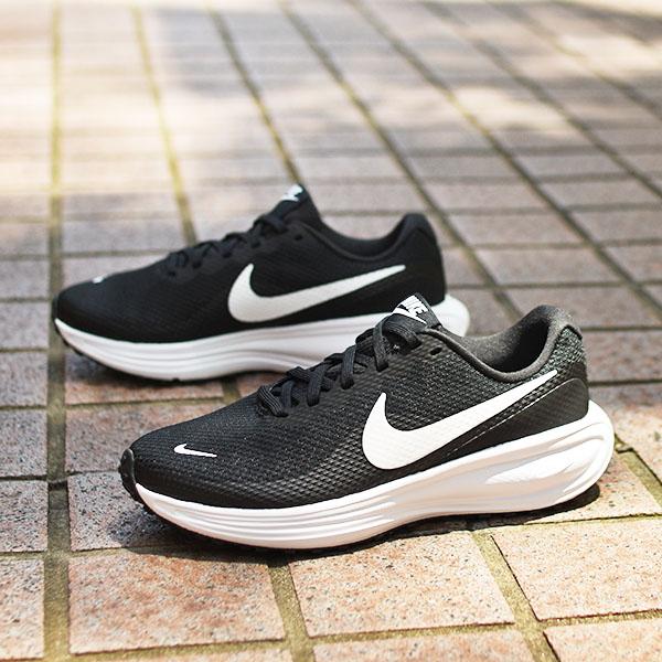 Nike スニーカー ブラック/ホワイト(23cm) NIKE（ナイキ） 幅広 スニーカー ランニングシューズ レディース