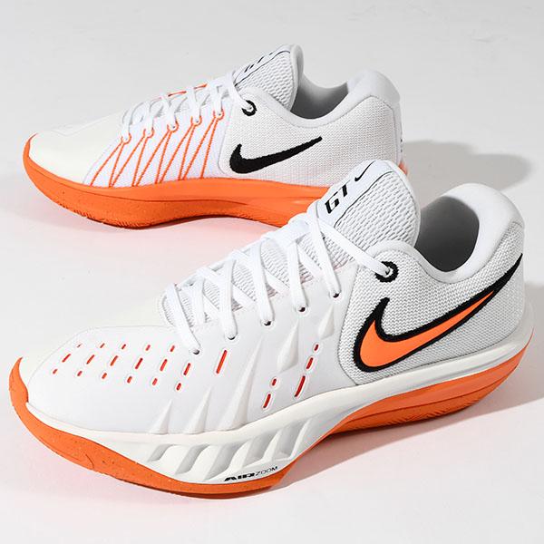 ナイキ バスケットボールシューズ ホワイト/オレンジ ナイキ（NIKE）（メンズ）バスケットシューズ バッシュ HP エア ズーム