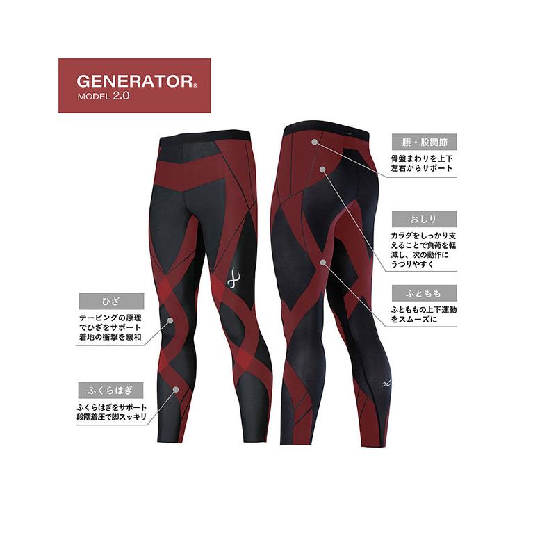 WACOAL（ワコール） CW-X スポーツタイツ メンズ ジェネレーター2.0 着