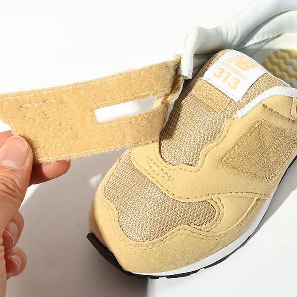 2026春夏新作 ニューバランス キッズ スニーカー new balance i313 子供 ベビーシューズ 赤ちゃん ベルクロ マジックテープ 靴 ファースト ベージュ I313119Wの画像