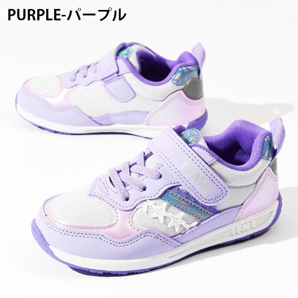 イフミー 靴 キッズ スニーカー 子供 ジュニア 女の子 IFME きらめきソリッドラバースニーカー ベルクロ シューズ 保育園 幼稚園 小学校 30-5317 | IFME | 06