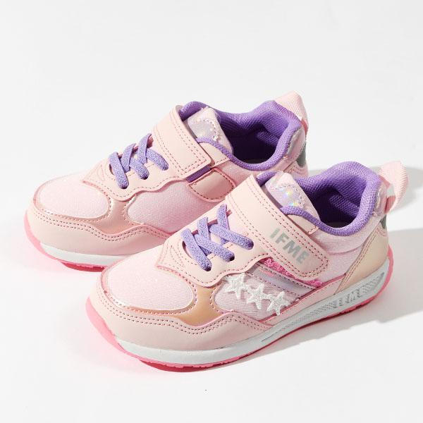 イフミー 靴 キッズ スニーカー 子供 ジュニア 女の子 IFME きらめきソリッドラバースニーカー ベルクロ シューズ 保育園 幼稚園 小学校 30-5317 | IFME | 07