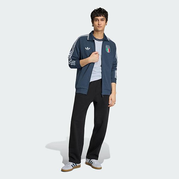 イタリア代表 アンセムジャケット adidas 2XL サッカー adidas イタリア代表 2024 アンセムジャケット(ブルー×ホワイト) JOJ21