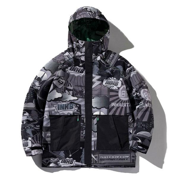スノーボードウェア inhabitant インハビタント メンズ FULL ZIP SNOW JACKET ジャケット スノボ ウェア 2025-2026冬新作の画像