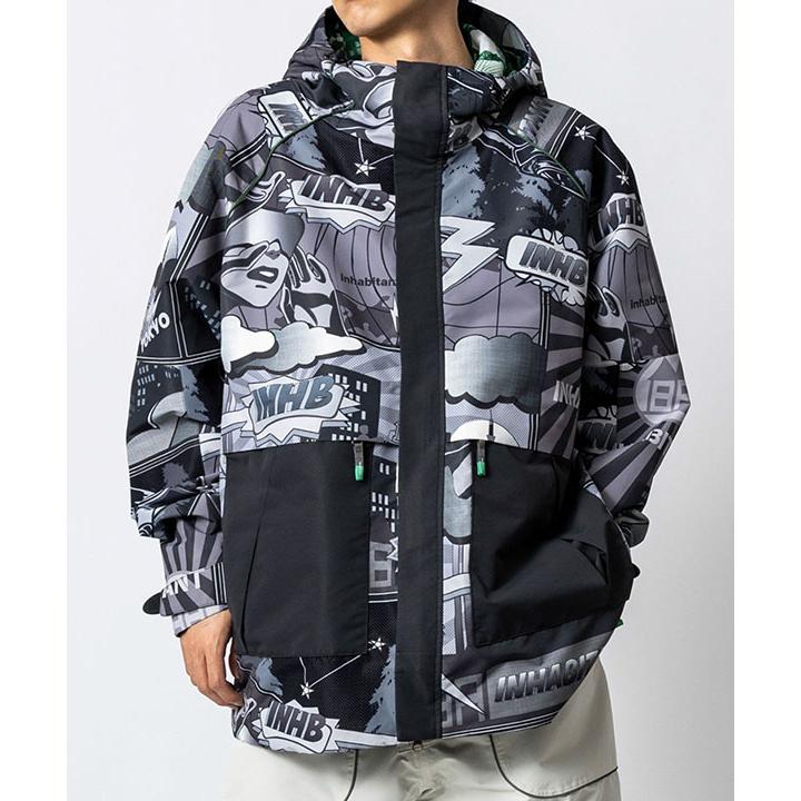 スノーボードウェア inhabitant インハビタント メンズ FULL ZIP SNOW JACKET ジャケット スノボ ウェア 2025-2026冬新作の画像