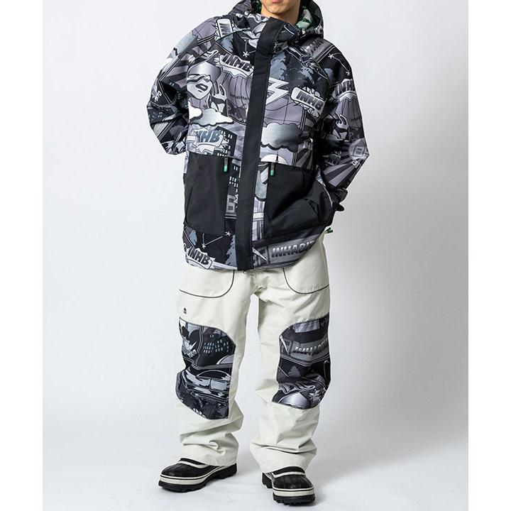 スノーボードウェア inhabitant インハビタント メンズ FULL ZIP SNOW JACKET ジャケット スノボ ウェア 2025-2026冬新作の画像