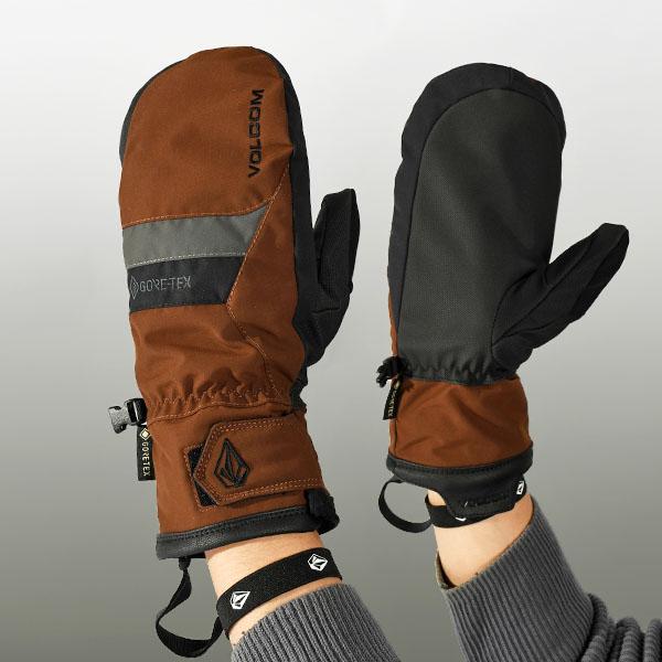 VOLCOM グローブ　スノーボード　レザー　ボルコム　GORE-TEX　5本指 VOLCOM（ボルコム） スノーグローブ メンズ STAY DRY GORE-TEX MITT