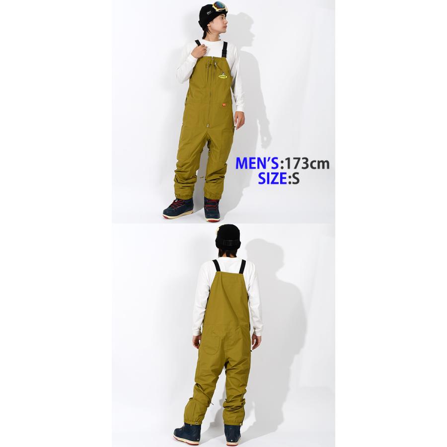 美品‼️KM4K ビブパンツ‼️希少Sサイズ‼️ スノーボードウェア KM4K カモシカ PARADICE BIB PANTS メンズ