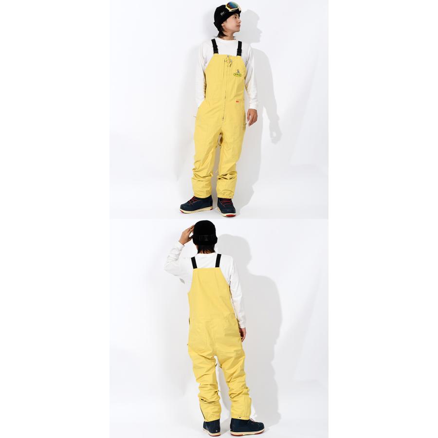 km4kカモシカPARADICE JACKETとBIBセットアップ　スノボウェア スノーボードウェア KM4K カモシカ PARADICE BIB PANTS メンズ