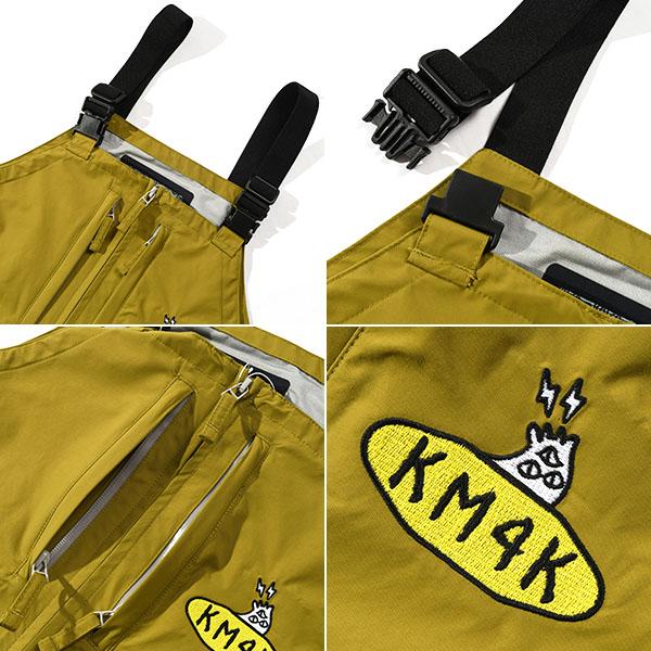スノーボードウェア KM4K カモシカ PARADICE BIB PANTS メンズ