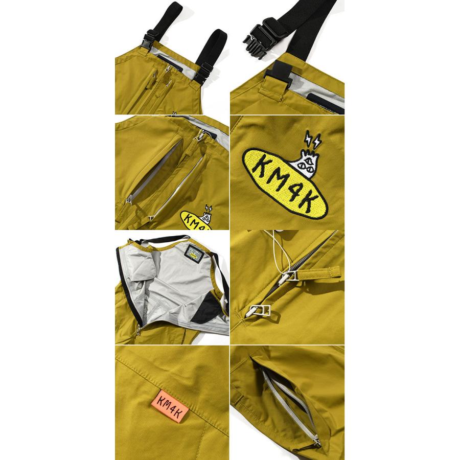 スノーボードウェア KM4K カモシカ PARADICE BIB PANTS メンズ