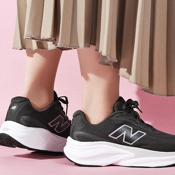 2026春夏新作 ニューバランス 厚底 ランニングシューズ New Balance レディース Fresh Foam X Kaiha v2  D スニーカー 靴 ブラック 黒 WKAIR4LYDの画像