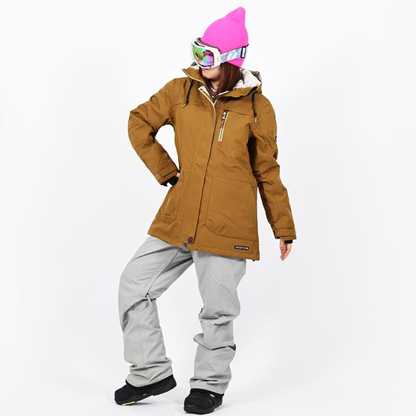 686 S スノーボードウェア 女性用 ブラウン　ジャケット　パンツ 686（シックスエイトシックス） 30%off スノーボードウェア 686 SIX