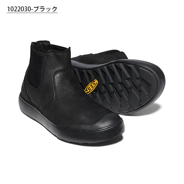ブラック サイドゴアブーツ レザー　KEEN キーン アンカレッジブーツ ウォータープルーフ KEEN ANCHORAGE BOOT