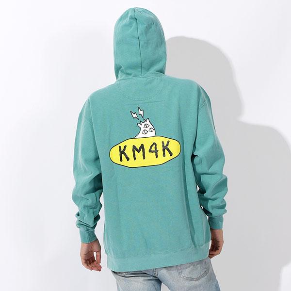 ラスト1点 XLサイズ パーカー KM4K カモシカ LOGO HOOD フーディ