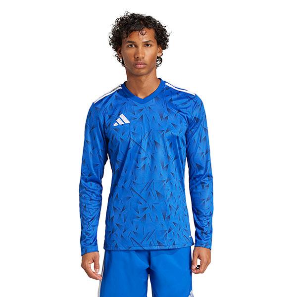 adidas アディダス JFA 長袖サッカーウェア プラシャツ 青　Mサイズ adidas アディダス JFA 長袖サッカーウェア プラシャツ 青 M