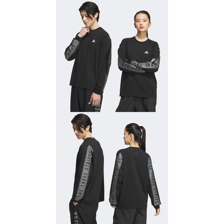 adidas アディダス メンズ レディース ルーズフィット 長袖 T