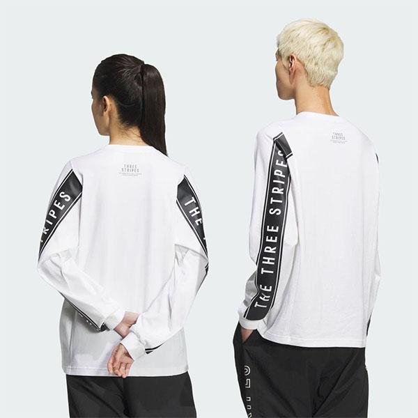 adidas（アディダス） メンズ レディース ルーズフィット 長袖 Tシャツ
