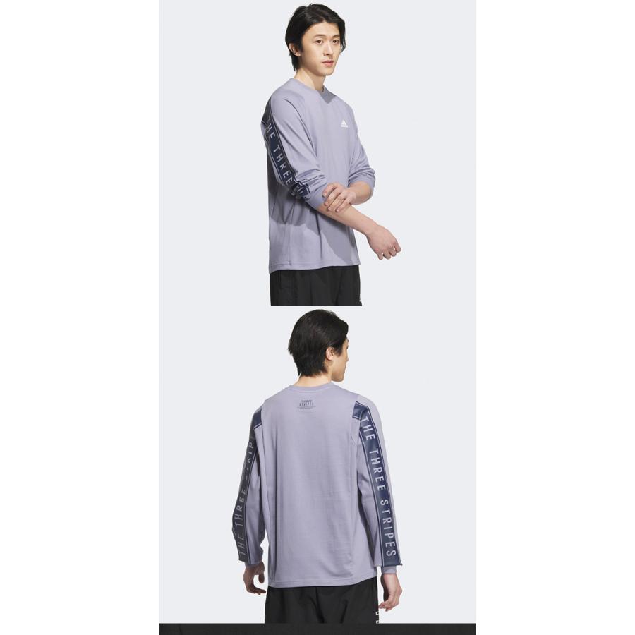 adidas（アディダス） メンズ レディース ルーズフィット 長袖 Tシャツ
