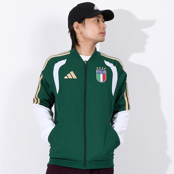 サッカーイタリア代表ウォームアップジャージ、選手仕様、上下 adidas（アディダス） メンズ ウインドブレーカー イタリア代表 2026