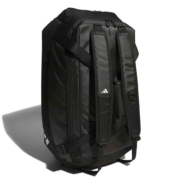 新品未使用75L大容量アディダスadidas黒3wayダッフルバック×リュック adidas（アディダス） シューズ収納可能 大容量 3WAY バッグ