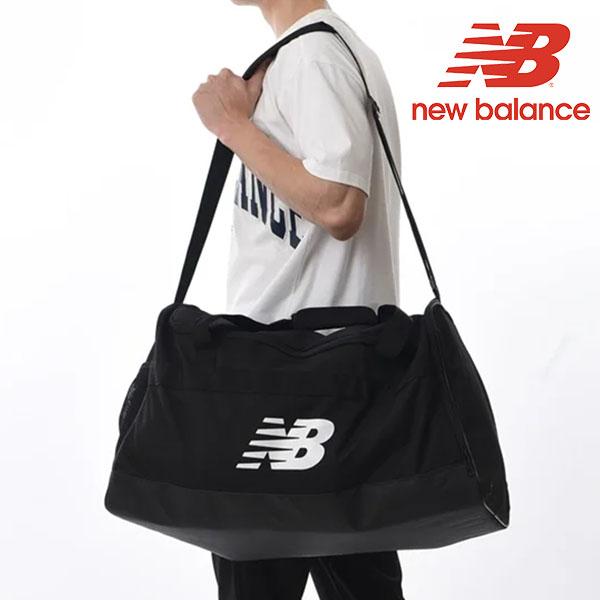 ニューバランス ボストンバッグ New Balance メンズ レディース チームダッフルバッグ ミディアム 70L 大容量 黒