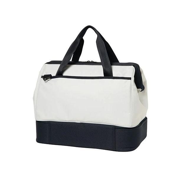 MCM ボストンバッグ ゴルフ 大容量 二層式 ヴィセトス ホワイト ブラック le coq sportif（ルコックスポルティフ） ゴルフ バッグ 二層式大開口