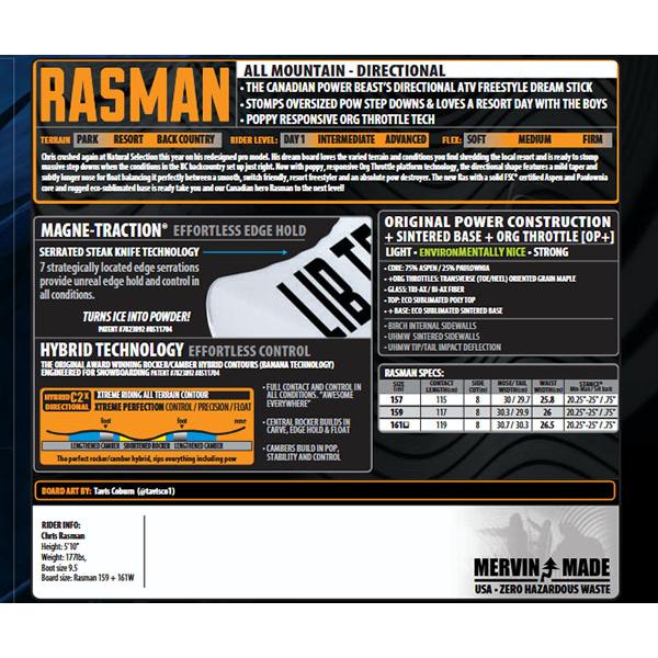 LIB TECH（リブテック） ラスト1本 159cm ソールカバー プレゼント LIB