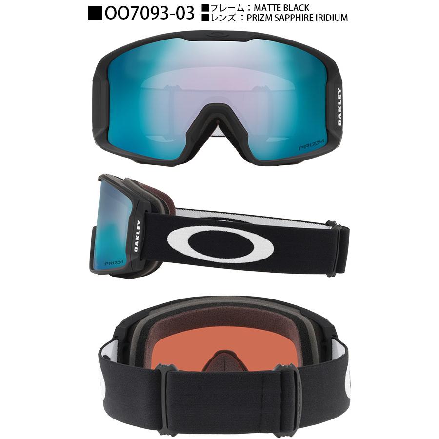 美品 Oakley オークリー スノーボード スキー ゴーグル 黒 ミラーレンズ OAKLEY（オークリー） ラインマイナー M メンズ スノーゴーグル