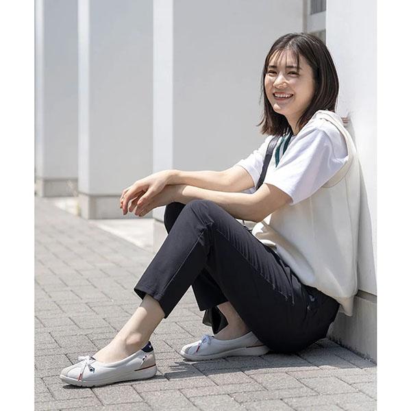 レディース パンプス スニーカー ルコック スポルティフ le coq sportif LCS モンペリエ パンプススタイル 2E シューズ 靴 ブラック ホワイト 黒 白 LU5SSN25LZの画像