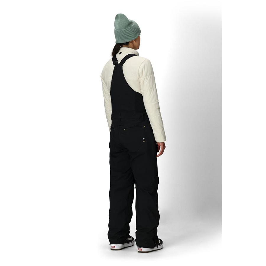 ラスト1点 Lサイズ ビブパンツ 686 SIX EIGHT SIX シックスエイトシックス BLACK MAGIC INSULATED BIB レディース スノボ M5WN426 2025-2026冬新作 30%off | 686 | 02