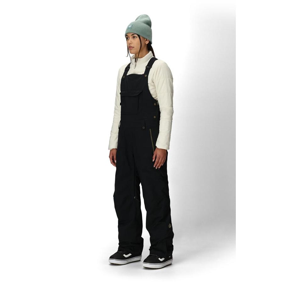 ラスト1点 Lサイズ ビブパンツ 686 SIX EIGHT SIX シックスエイトシックス BLACK MAGIC INSULATED BIB レディース スノボ M5WN426 2025-2026冬新作 30%off | 686 | 03