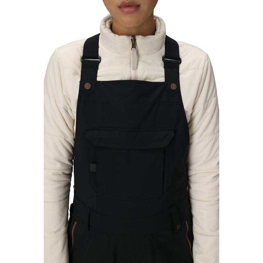 ラスト1点 Lサイズ ビブパンツ 686 SIX EIGHT SIX シックスエイトシックス BLACK MAGIC INSULATED BIB レディース スノボ M5WN426 2025-2026冬新作 30%off | 686 | 04