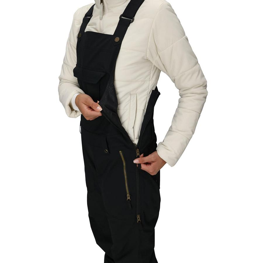 ラスト1点 Lサイズ ビブパンツ 686 SIX EIGHT SIX シックスエイトシックス BLACK MAGIC INSULATED BIB レディース スノボ M5WN426 2025-2026冬新作 30%off | 686 | 05
