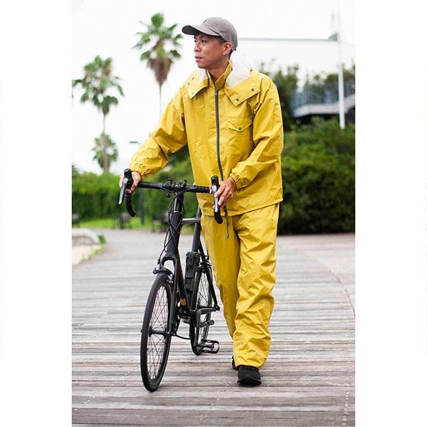 Makku（マック） フードと裾上げの調節可能 レインスーツ 上下 釣り
